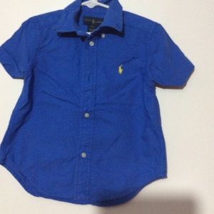 Boys Ralph lauren button Up shirt.